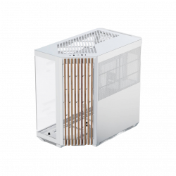 APNX V1 ATX Mid Tower (Glass Edition Wood) - White