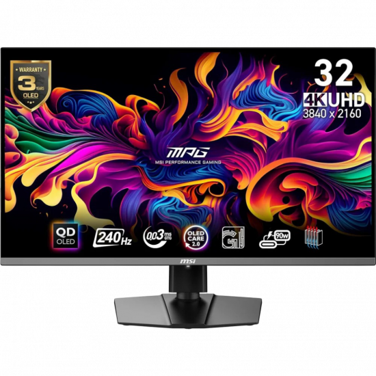 MSI MPG 321URX QD-OLED 31.5" 4K UHD 240Hz Gaming Monitor MSI MPG 321URX QD-OLED 31.5" 4K UHD 240Hz Gaming Monitor