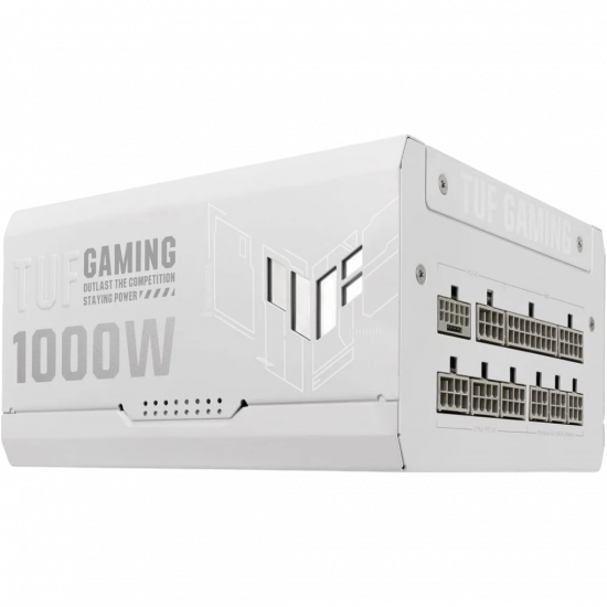 ASUS TUF Gaming 1000G White - 1000W - 80 Plus Gold - Fully Modular - PSU