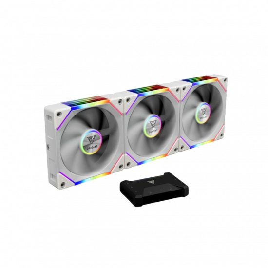 Gamdias Aeolus P2-1203U ARGB Fan - White Gamdias Aeolus P2-1203U ARGB Fan - White