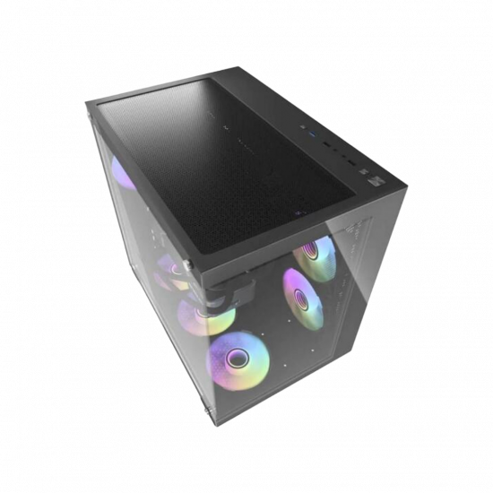 darkFlash C285P V2 ATX Case with 6 Fans - Black darkFlash C285P V2 ATX Case with 6 Fans - Black