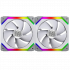 LIAN LI UNI Fan SL 140 Twin A-RGB with controller- White