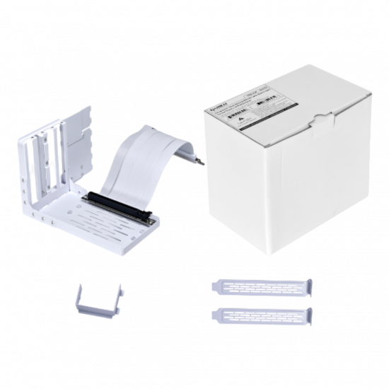 LIAN LI VG4-4-V2 Universal 4 Vertical GPU Slots Kit (PCIe4.0) - White