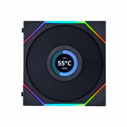 Lian Li UNI FAN TL LCD Flex Wireless 120mm Reverse ARGB Fan - Single - Black