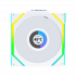 Lian Li Uni Fan SL120 Wireless LCD 120mm - Single Pack Reverse - White