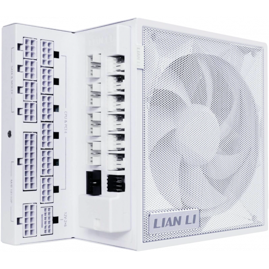 Lian Li Edge 80 Plus Gold 1200W Power Supply (with USB Hub) - White Lian Li Edge 80 Plus Gold 1200W Power Supply (with USB Hub) - White