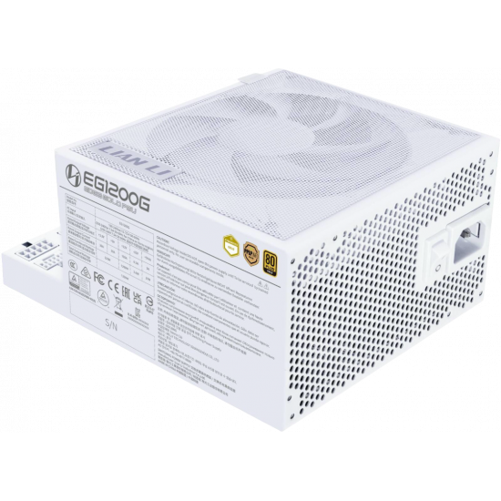 Lian Li Edge 80 Plus Gold 1200W Power Supply (with USB Hub) - White Lian Li Edge 80 Plus Gold 1200W Power Supply (with USB Hub) - White