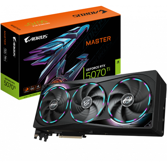 Gigabyte GeForce RTX 5070 Ti Aorus Master 16GB GDDR7 GPU Gigabyte GeForce RTX 5070 Ti Aorus Master 16GB GDDR7 GPU