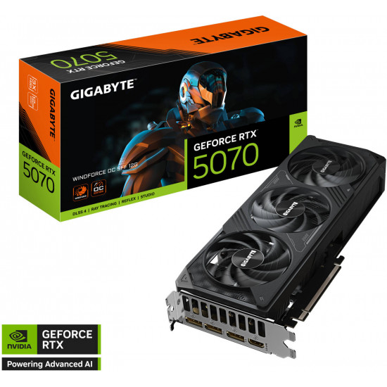 Gigabyte GeForce RTX 5070 Windforce 3X 12GB GDDR7 GPU