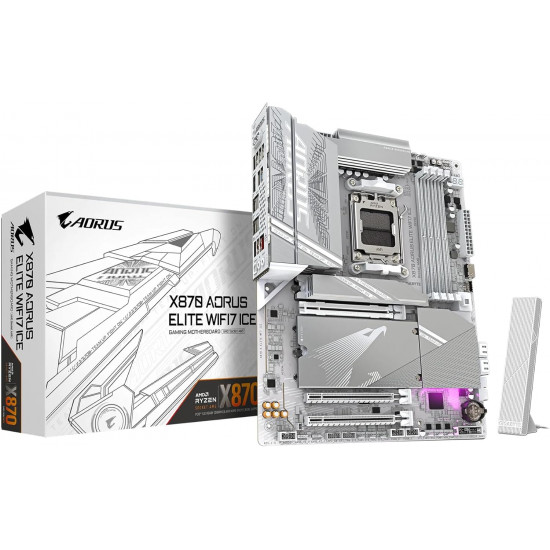Gigabyte X870 A Elite WF7 Ice Motherboard - White