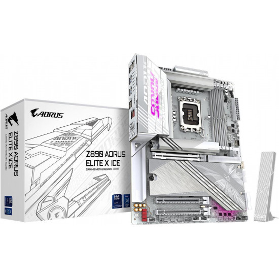 Gigabyte Z890 A Elite X Ice Motherboard - White