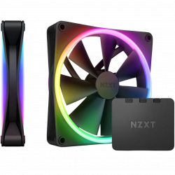 NZXT F140 RGB Duo 140mm RGB Fan with RGB Controller