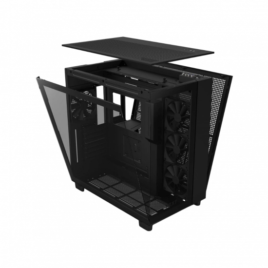 NZXT H9 Flow Edition ATX Mid Tower Case - Black