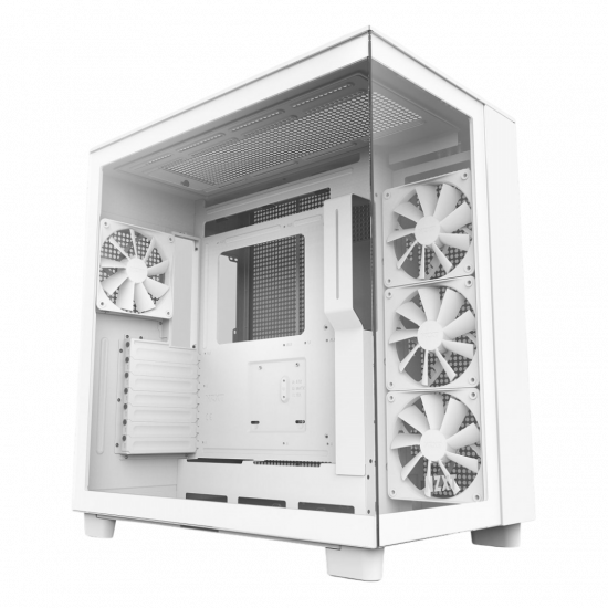 NZXT H9 Flow Edition ATX Mid Tower Case - White NZXT H9 Flow Edition ATX Mid Tower Case - White
