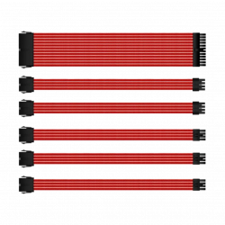 Mod Sleeve Extension Power Supply Cable Kit - Red