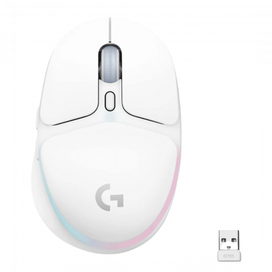 Logitech G705 Wireless Gaming Mouse (Aurora Collection) - White Mist
