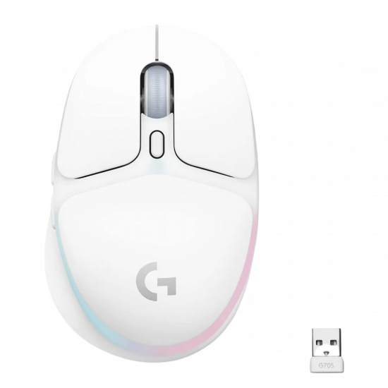 Logitech G705 Wireless Gaming Mouse (Aurora Collection) - White Mist Logitech G705 Wireless Gaming Mouse (Aurora Collection) - White Mist