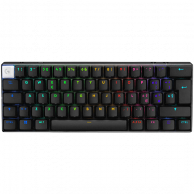 Logitech Pro X 60 Lightspeed Wireless Gaming Keyboard (GX Optical Tactile) - Black