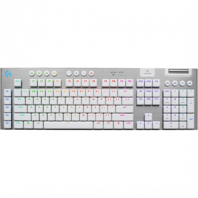 Logitech G915 X LIGHTSPEED Tactile Low-Profile Gaming Keyboard - White