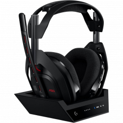 Astro A50 LIGHTSPEED Wireless Gaming Headset Gen5 + Base Station [PS5 - PC - PS4 - Xbox ] - Black