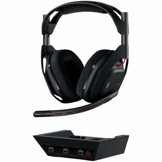 Astro A50 LIGHTSPEED Wireless Gaming Headset Gen5 + Base Station [PS5 - PC - PS4 - Xbox ] - Black