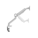 Devo Gaming Monitor Arm - Flexi Pro 1 - White/Silver Devo Gaming Monitor Arm - Flexi Pro 1 - White/Silver