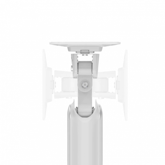 Devo Gaming Monitor Arm - Flexi Pro 1 - White/Silver Devo Gaming Monitor Arm - Flexi Pro 1 - White/Silver