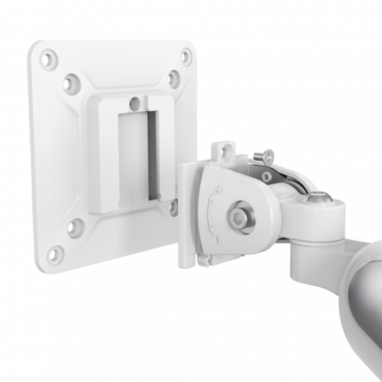 Devo Gaming Monitor Arm - Flexi Pro 1 - White/Silver Devo Gaming Monitor Arm - Flexi Pro 1 - White/Silver