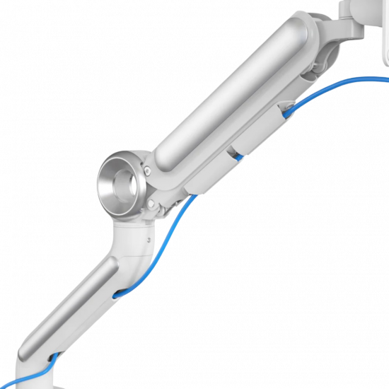 Devo Gaming Monitor Arm - Flexi Pro 2 - White/Silver