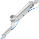 Devo Gaming Monitor Arm - Flexi Pro 2 - White/Silver