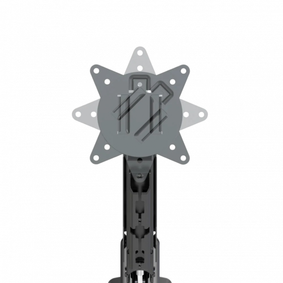 Devo Gaming Wall Monitor Arm - 2 Monitors