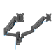 Devo Gaming Wall Monitor Arm - 2 Monitors