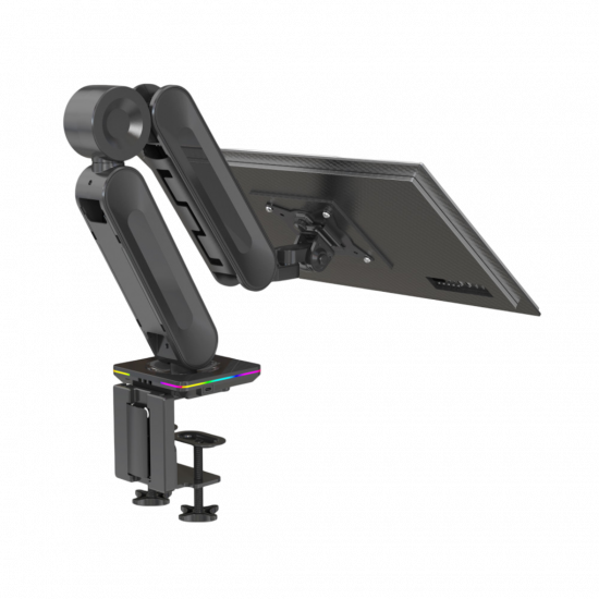 Devo Gaming Monitor Arm - Flexi Elite 1 - Black