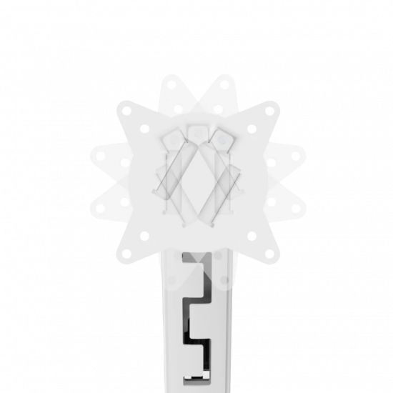 Devo Gaming Monitor Arm - Flexi Elite 1 - White Devo Gaming Monitor Arm - Flexi Elite 1 - White