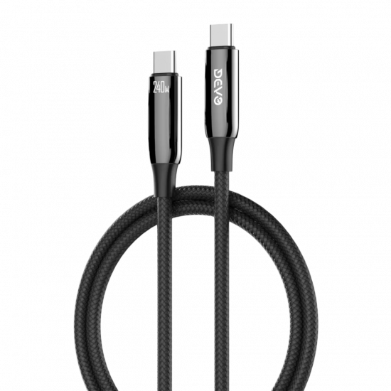 Devo Tech - DT01 - USB-C to USB-C Data Cable 240w - 1m Devo Tech - DT01 - USB-C to USB-C Data Cable 240w - 1m