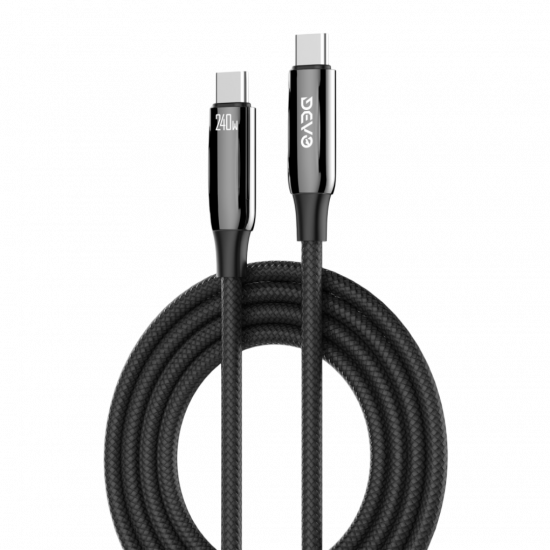 Devo Tech - DT02 - USB-C to USB-C Data Cable 240w - 2m Devo Tech - DT02 - USB-C to USB-C Data Cable 240w - 2m