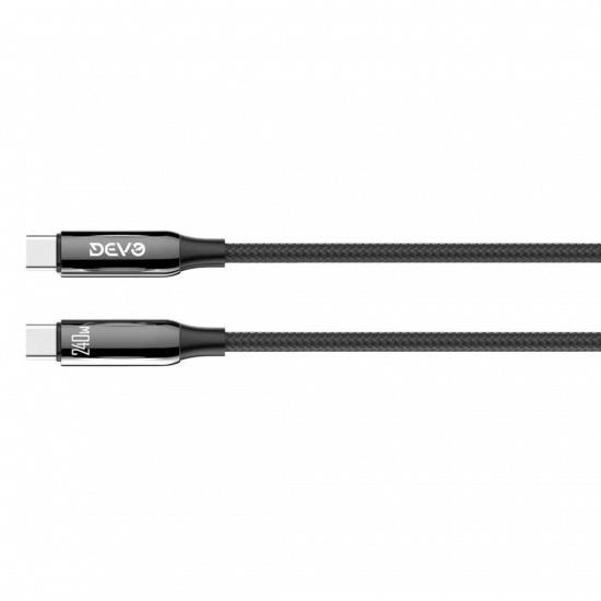 Devo Tech - DT02 - USB-C to USB-C Data Cable 240w - 2m Devo Tech - DT02 - USB-C to USB-C Data Cable 240w - 2m