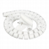 Flexible Polyethylene Spiral Wire Wrap Cable Organizer Sleeve - 28mm Dia 5M - White