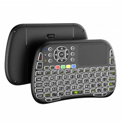 Porodo Mini Wireless Keyboard Touch Combo - Black Porodo Mini Wireless Keyboard Touch Combo - Black