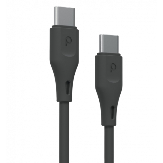 Porodo Blue 60W PD Type C to C PVC Cable 1.2M - Black Porodo Blue 60W PD Type C to C PVC Cable 1.2M - Black