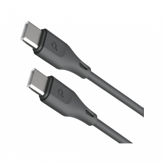 Porodo Blue 60W PD Type C to C PVC Cable 1.2M - Black Porodo Blue 60W PD Type C to C PVC Cable 1.2M - Black