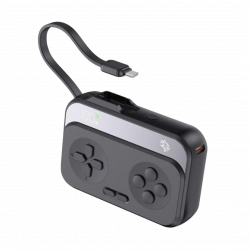 Porodo Gaming 10000mAh Gaming Design Power Bank Type-C USB A with Type-C Cable - Black