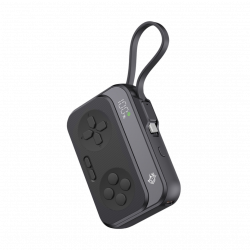 Porodo Gaming 10000mAh Gaming Design Power Bank Type-C USB A with Type-C Cable - Black