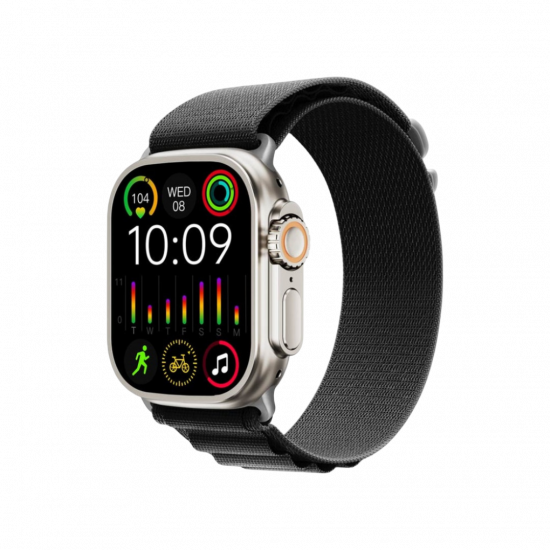 Porodo Blue Supremo Smart Watch Black Dial + Black Silicon Strap & Black Alpine Porodo Blue Supremo Smart Watch Black Dial + Black Silicon Strap & Black Alpine