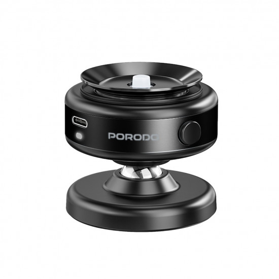 Porodo Auto Electric Suction Magsafe Mount - Black Porodo Auto Electric Suction Magsafe Mount - Black