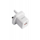 Porodo Blue 20W Wall Charger 1*PD Type-C and 1* QC Type-A UK - White Porodo Blue 20W Wall Charger 1*PD Type-C and 1* QC Type-A UK - White