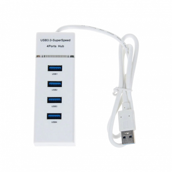 USB 3.0 Hub – 4-Port - White USB 3.0 Hub – 4-Port - White