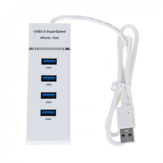 USB 3.0 Hub – 4-Port - White USB 3.0 Hub – 4-Port - White