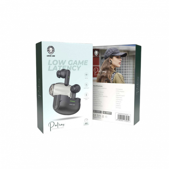 Green Lion Patras Wireless Earbuds - Black Green Lion Patras Wireless Earbuds - Black
