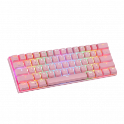 Motospeed CK62 Gaming keyboard Pink - Red Switch Motospeed CK62 Gaming keyboard Pink - Red Switch